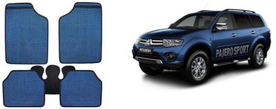 Autofetch Rubber Standard Mat For  Mitsubishi Pajero Sport(Blue)