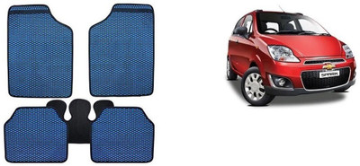 Autofetch Rubber Standard Mat For  Chevrolet Spark(Blue)