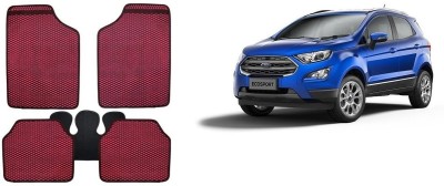 Autofetch Rubber Standard Mat For  Ford Figo(Red)