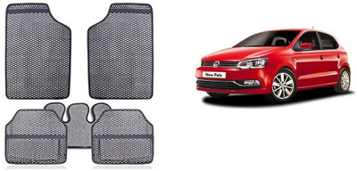 Autofetch Rubber Standard Mat For  Volkswagen Polo Exquisite(Grey)