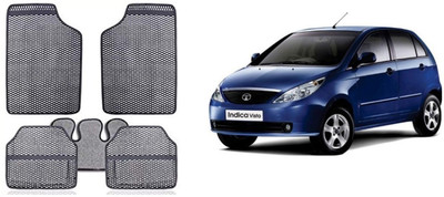 Autofetch Rubber Standard Mat For  Tata Indica Vista(Grey)