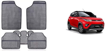 Autofetch Rubber Standard Mat For  Mahindra KUV100(Grey)