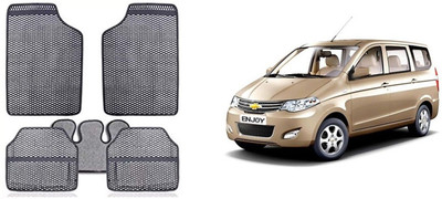 Autofetch Rubber Standard Mat For  Chevrolet Enjoy(Grey)