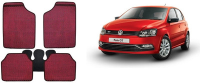Autofetch Rubber Standard Mat For  Tata Safari(Red)