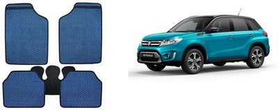 Autofetch Rubber Standard Mat For  Maruti Suzuki Vitara(Blue)