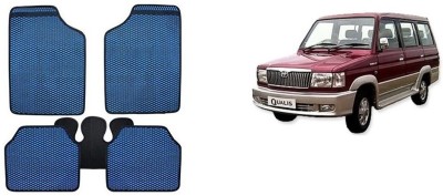 Autofetch Rubber Standard Mat For  Toyota Qualis(Blue)