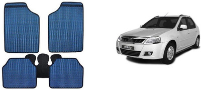 Autofetch Rubber Standard Mat For  Mahindra Verito(Blue)