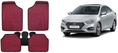 Autofetch Rubber Standard Mat For  Mahindra Scorpio(Red)
