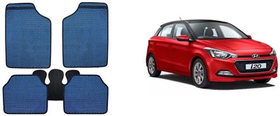 Autofetch Rubber Standard Mat For  Hyundai i20(Blue)