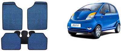 Autofetch Rubber Standard Mat For  Tata Nano(Blue)