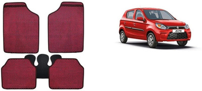Autofetch Rubber Standard Mat For  Maruti Suzuki Baleno(Red)
