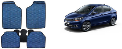 Autofetch Rubber Standard Mat For  Tata Tigor(Blue)