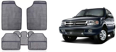 Autofetch Rubber Standard Mat For  Tata Safari(Grey)