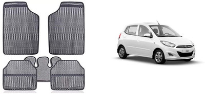 Autofetch Rubber Standard Mat For  Hyundai i10(Grey)