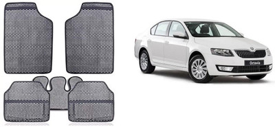 Autofetch Rubber Standard Mat For  Skoda Octavia(Grey)