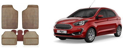 Autofetch Rubber Standard Mat For  Ford Figo(Beige)