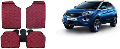 Autofetch Rubber Standard Mat For  Toyota Etios Cross(Red)
