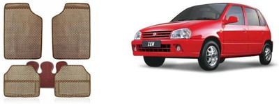 Autofetch Rubber Standard Mat For  Maruti Suzuki Zen(Beige)