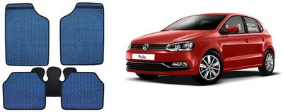 Autofetch Rubber Standard Mat For  Volkswagen Polo(Blue)