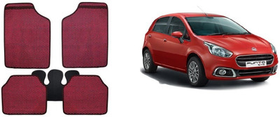 Autofetch Rubber Standard Mat For  Ford Fiesta(Red)