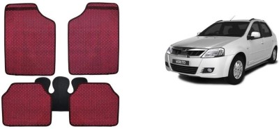 Autofetch Rubber Standard Mat For  Mahindra Xylo(Red)