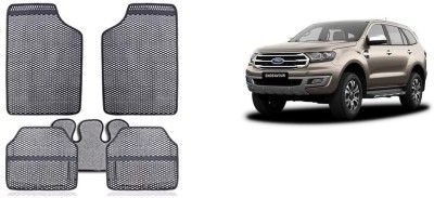 Autofetch Rubber Standard Mat For  Ford Endeavour(Grey)
