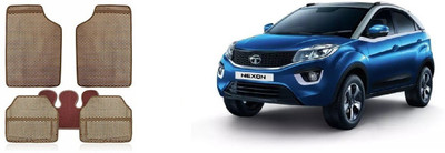 Autofetch Rubber Standard Mat For  Tata Nexon(Beige)