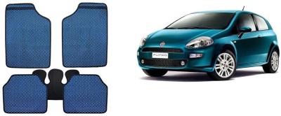 Autofetch Rubber Standard Mat For  Fiat Grand Punto(Blue)