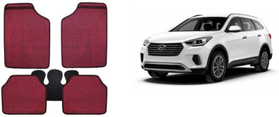 Autofetch Rubber Standard Mat For  Hyundai Verna Fluidic(Red)