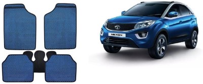 Autofetch Rubber Standard Mat For  Tata Nexon(Blue)