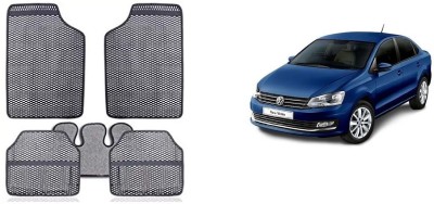 Autofetch Rubber Standard Mat For  Volkswagen Vento(Grey)