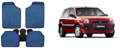 Autofetch Rubber Standard Mat For  Ford Fusion(Blue)