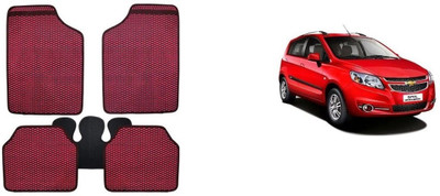 Autofetch Rubber Standard Mat For  Nissan Evalia(Red)