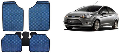 Autofetch Rubber Standard Mat For  Ford Fiesta(Blue)