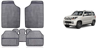 Autofetch Rubber Standard Mat For  Mahindra TUV-300(Grey)