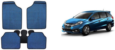 Autofetch Rubber Standard Mat For  Honda Mobilio(Blue)