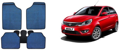 Autofetch Rubber Standard Mat For  Tata Bolt(Blue)