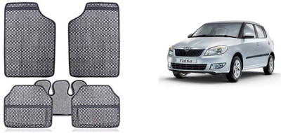 Autofetch Rubber Standard Mat For  Skoda Fabia(Grey)