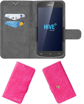 ACM Flip Cover for Xolo Omega 5.0(Pink, Cases with Holder, Pack of: 1)