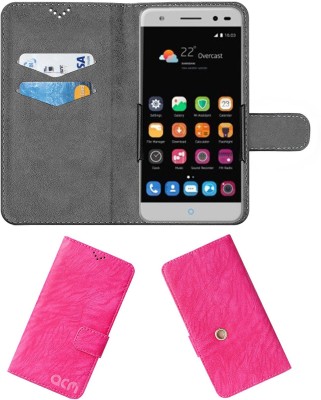 ACM Flip Cover for Zte Blade V7 Lite(Pink, Cases with Holder, Pack of: 1)