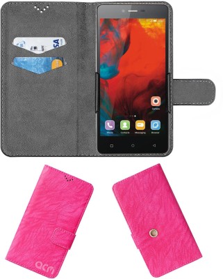 ACM Flip Cover for Gionee F103 4g(Pink, Cases with Holder, Pack of: 1)