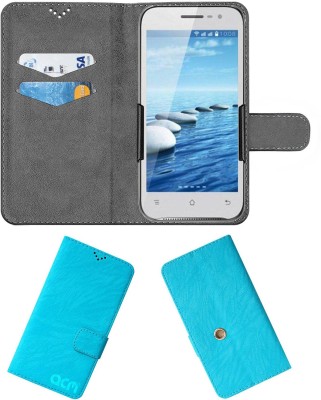 ACM Flip Cover for Spice Mi-505 Stellar Horizon Pro(Blue, Cases with Holder, Pack of: 1)