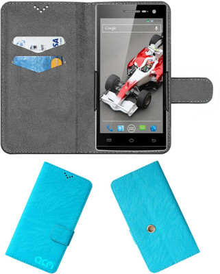 ACM Flip Cover for Xolo Q1010i(Blue, Cases with Holder, Pack of: 1)
