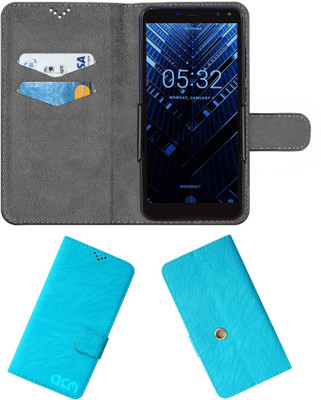 ACM Flip Cover for Tennzo T1(Blue, Cases with Holder, Pack of: 1)