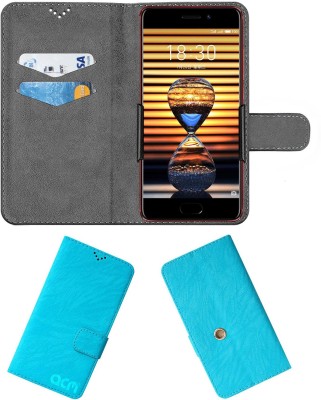 ACM Flip Cover for Meizu Pro 7(Blue, Cases with Holder, Pack of: 1)