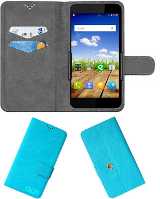 ACM Flip Cover for Micromax Canvas Amaze Q395(Blue, Cases with Holder, Pack of: 1)