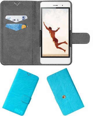 ACM Flip Cover for Micromax Canvas Spark 4g(Blue, Cases with Holder, Pack of: 1)