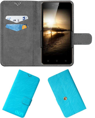 ACM Flip Cover for Hitech Air A8 Max(Blue, Cases with Holder, Pack of: 1)