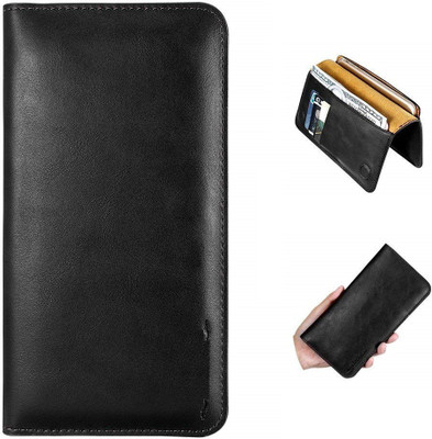 Realtech Pouch for Motorola Moto E3 Power(Black, Dual Protection)