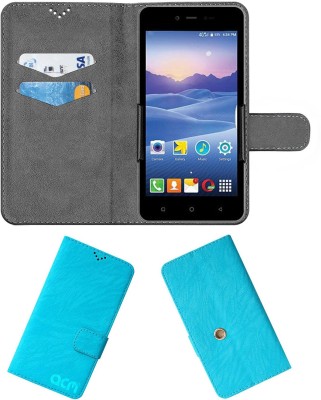 ACM Wallet Case Cover for Videocon Delite 11 Plus(Blue, Cases with Holder, Pack of: 1)
